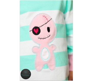 Stickdatei- Halloween Doodle Mrs. Zombie